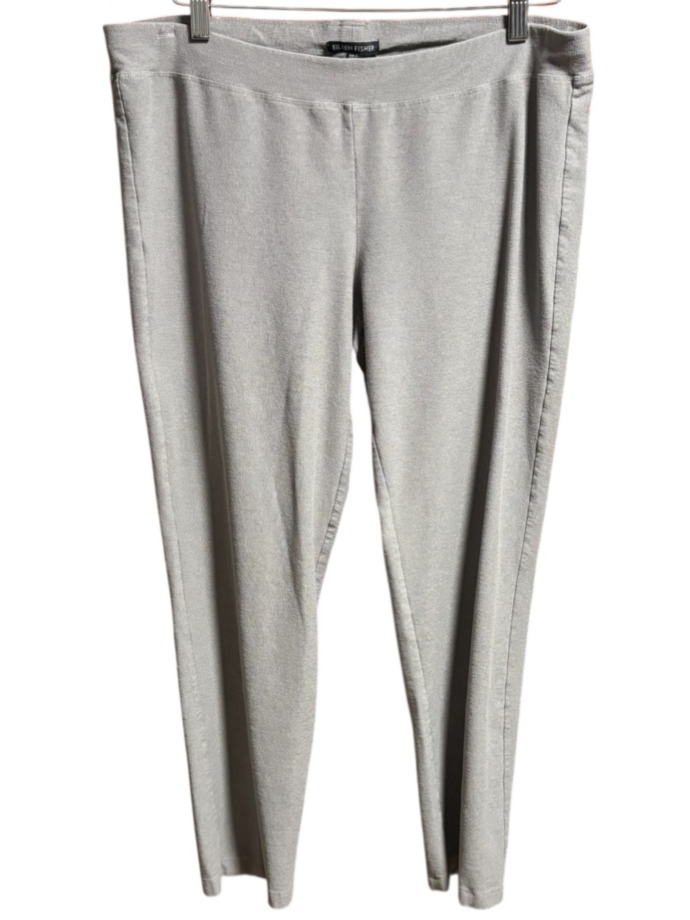 Eileen Fisher crepe knit pull on stretch pants, size large